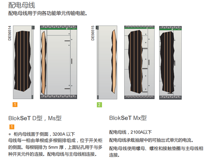 施耐德低压柜BlokSeT母线设计 施耐德低压柜BlokSeT母线设计
